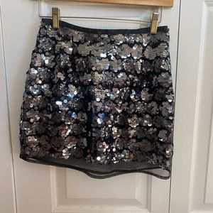 Sparkly Sequins Black Skirt